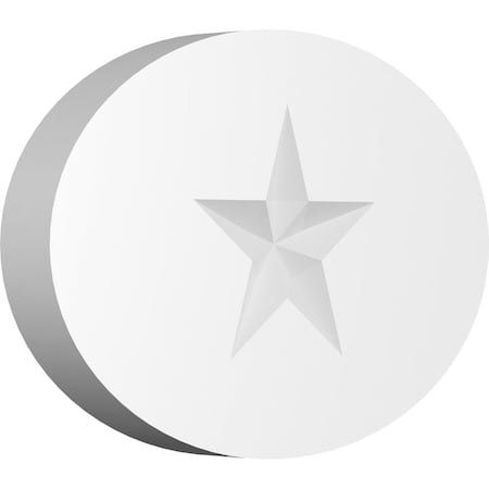 Ekena Millwork Standard Dalton Star Rosette With Square Edge, 7"W x 4 3/4"H x 3/4"P ROSP070X048X075DAL06